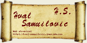 Hval Samuilović vizit kartica